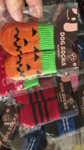 ถุงเท้าถักสำหรับสัตว์เลี้ยง สไตล์คริสต์มาส ระบายอากาศได้ดี กันลื่น