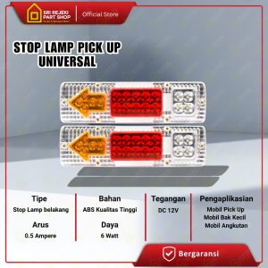 1 Set Stop Lamp Pick Up Variasi 12 Volt | L300 Futura Carry 10 Grand Max Panther DLL