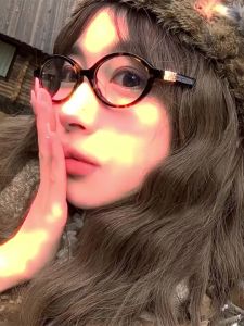 Simple Fashion Oval Small Frame Womens Anti Blue Light Eyeglasses For Women Men Anti Radiation Glasses
