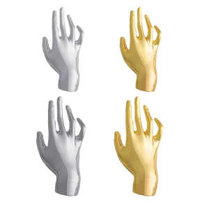 เข็มกลัดรูปมือเมทัลลิกสุดหรูเครื่องประดับแฟชั่นหมุดสำหรับทุกเพศดีไซน์ศิลปะสำหรับสวมใส่ทุกวันและโอกาสทางการ