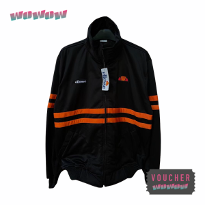Jaket Tracktop E L L E S S E Outdoor Tracksuit Cagoule Black Stripe Orange  Olahraga Lari Joging Gunung Kombinasi HYPEBEAST CLOTHING DISTRO OUTFIT URBAN BRAND MEN / WOMEN PRIA / PEREMPUAN COWO / CEWE LOCAL PRIDE TERMURAH TERBARU BAHAN TASLAN