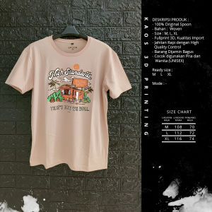 KAOS OBLONG PRIA/WANITA/SPOON/MOTIF ENJOY LIFE