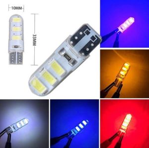 PROMO TERMURAH 1 PASANG LAMPU SEN JELLY KEDIP T10 6 LED / LAMPU SEIN JELLY KEDIP