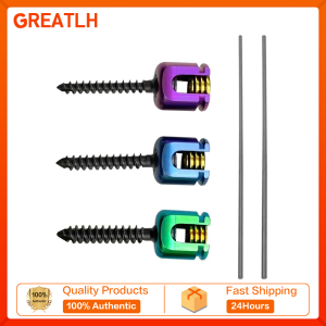 GREATLH 2.5/3.0/3.5mm Veterinary Pedicle Screw Spine Poly Axial Screw Titanium Alloy Material Veterinary Orthopedic Implant