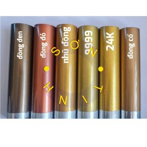 Sơn nhũ vàng 9999 24k đồng đen cổ vàng (pha dung môi) 1k Yes Paint 800g Sơn sắt thép
