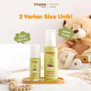 Tropee Bebe Minyak Telon Oil 100mL Aromatic Chamomile Green Tea Lavender