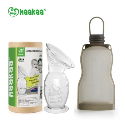 Haakaa Gen 2 150ml Silicone Breast Pump & Haakaa Silicone Milk Storage Bag