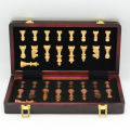 Luxury Magnetic Chess Set Traditional Wooden Folding Chess board Handwork Solid Wood Portable Chess Game. 