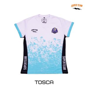 Baju Olahraga Wanita VB-51 Super Team Jersey Full Print Olahraga Voli Badminton Sepeda Senam Yoga