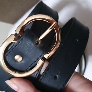 Alex Mall COD D&D Womens Belts Leather Womens Accessories Metal Buckle Belt
