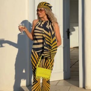 Colorful Striped Shirt 2-pieces Outfit 2026 New Famale Lapel Single-breasted Full Sleeve Blouses Pleated Long Skirts Womens Set2026