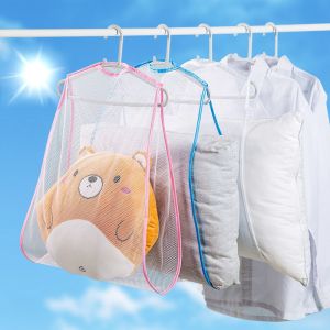 Túi sấy Gối lưới calcenubes để phơi nắng ngoài trời chống gió & thiết kế có thể gập lại hoàn hảo cho gối và đồ chơi mềm