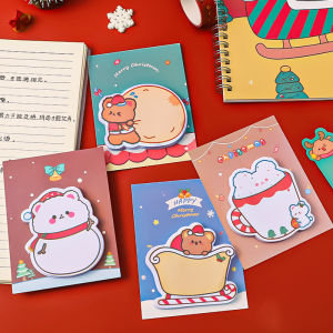 🎄Xmas Special🎄 Cute Little Bear Christmas Theme Sticky Notes Memo Pad Journal Deco Student School Office Kids Gift Idea