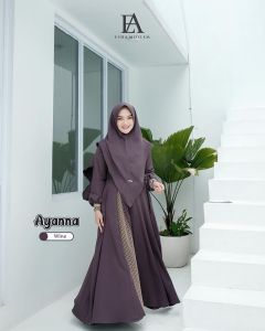 ayyana syari gamis syari terbaru kekinian fashion muslim baju muslim ukuran s m l xl xxl gamis polos terbaru kekinian dress premium fashion muslim