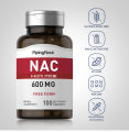 PipingRock N-อะเซทิลซีสเทอีน (NAC), 600 mg, 100 Capsules ,สนับสนุนปอด. 