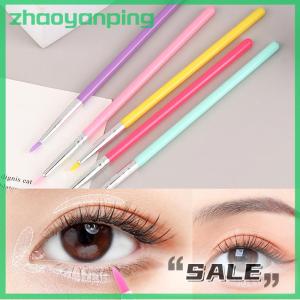 zhaoyanping Silicone Concealer Brush Eye Makeup Assist Brush Eyeliner Brush Eye Shadow Eyebrow Details Nail Painting Tools Nail Art Brush
