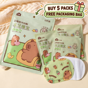 𝗝𝘀 𝗛𝗼𝘁𝗣𝗮𝗱 Wearable Hand Warmer Cute Cartoon Self Heating Travel Winter Menstrual Period Pain