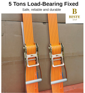 COD (5000KG*10Meters) Heavy Duty Ratchet Tie Down Cargo Lashing Belt 10 Meters Length