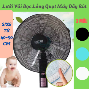 Lưới Bọc Quạt An Toàn Cho Bé 40-50cm Màng Bọc Bảo Vệ Quạt Điện Đa Năng Áo Lưới Che Quạt Chống Bụi & An Toàn Trẻ Nhỏ-18 inch Vỏ Bọc Quạt Lưới Co Giãn Bảo Vệ Gia Đình Tấm Lưới Bọc Quạt Chống Va Chạm & Côn Trùng