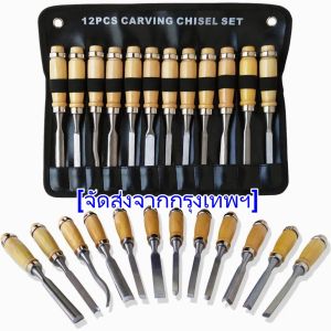 ชุดสิ่วแกะสลักไม้ แบบมืออาชีพ สําหรับงานไม้ 12 ชิ้น