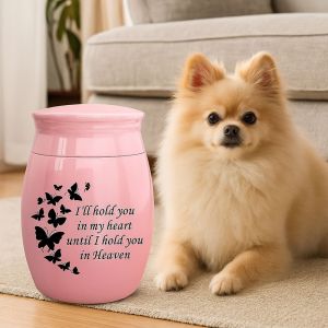 JPTD Mini Memorial Pets Urn Aluminum Alloy Waterproof Pet Ashes Container Personalized Dustproof Pet Teeth Hair Storage Box For Dogs Cats Bunny Birds