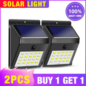 【Buy 1 Take 1】20LED Solar Wall Light Outdoor Waterproof LED Solar Light Auto Turn on/off COD Outdoor Induction Solar Power Wall Light