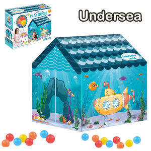 TENT PLAYHOUSE camping toys for indoor and outdoor play portable children play house (Ages 3+)