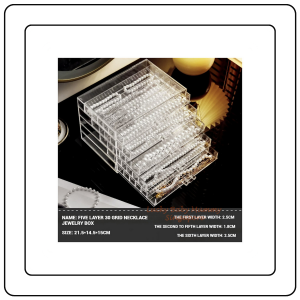 【JJ HOME】Jewelry Storage Box / Transparent Bracelet Storage Box / Earring Necklaces Jewelry Drawer / Dustproof