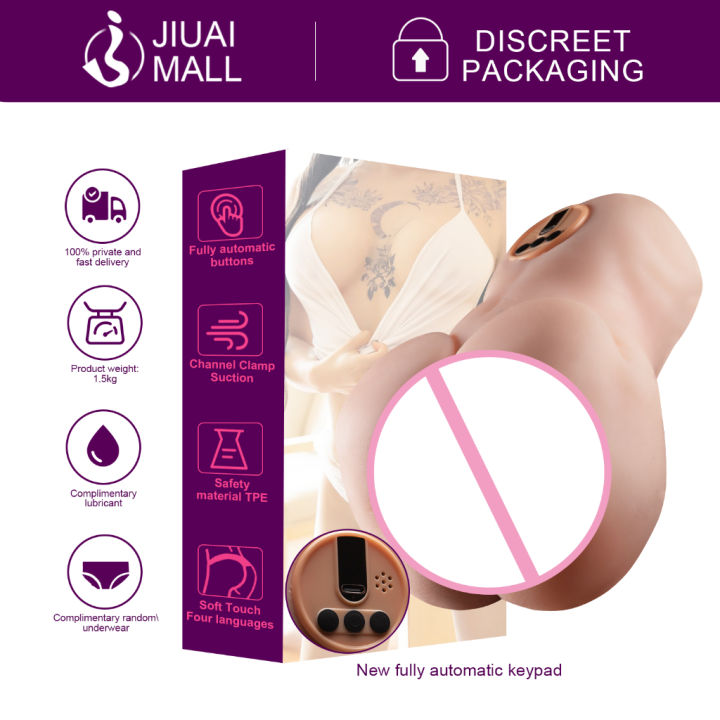 JIUAI Sex Toy For Men Half Body Sex Doll With Electric Vibration