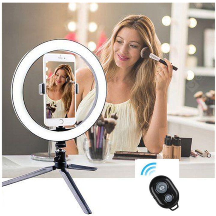 10inch Ring Fill Light with Bluetooth Shutter Desktop Stand Ring Light  Lazada PH