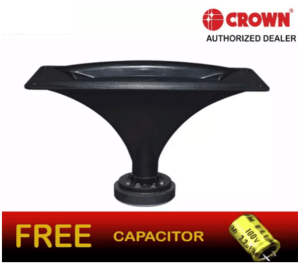 Crown HT-104 150W Horn Tweeter with Free Capacitor for Hi-Fi Systems