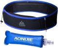 AONIJIE Running Belt Fanny Pack with 250ml Soft Water Bottle Flask for Women Men, Moisture Wicking Waist Pack Great for Marathon Climbing Jogging Cycling,. 