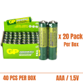 GP Battery - Ultra Alkaline Battery / Greencell Extra Heavy Duty. 