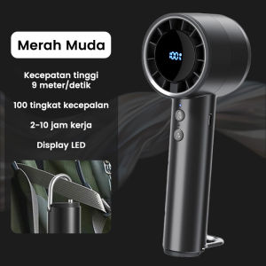 APEXGLOW Cooling Speed Mini kipas Strong Wind 100 Gear Wind Speed Digital Display Adjustable ZH313