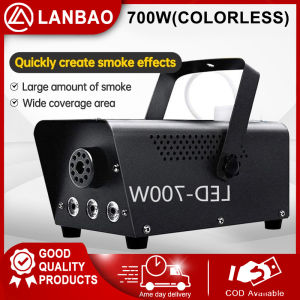 700W Professional Stage Fog Machine With 13 Colorful Disco Colorful Smoke Machine LED Remote Fogger Ejector Dj Equipment Wedding Party Stage Light Effects (LED/RGB Fog Machine) Wireless Remote Control Stage Smoke Machine