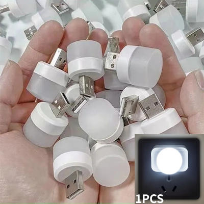 Fast Delivery⚡Mini USB Night Light Warm White Eye Protection Book Reading Light 