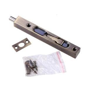 Double Door Flush Bolt Lock Reversible Turnpiece Mechanism Surfaces Mount Flush Bolt for Sliding French Patios Storms Door