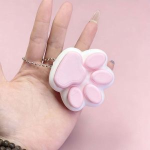 MUQZI 3D Printed Foods Clicker Key Chain Cat Paw Pendant Cartoon Tortoise Funny Fidget Toy Waterproof Love Heart Sensory Clicker Toys Kids Birthday Party