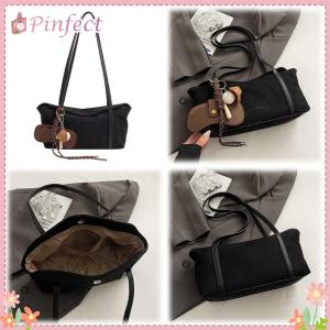 Women Suede Flap Underarm Bag with Inner Pocket Retro Handbag Large Capacity Satchel Bag Clutch Purse for Work Travel