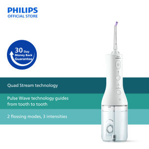 Philips Sonicare Cordless Power Flosser 3000 Oral Irrigator with QuadStream Water Flosser HX3826/31
