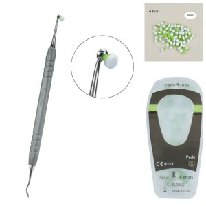 Dental Composite Resin Filling Spatula Trimmer Light Cure Filler Grey Original Handle Restorative Foam Pads