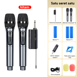 mic wireless SHURE 302 Advance mic Karaoke tanpa kabel UHF Mikrofon Genggam LED Double Digital Mikrofon Nirkabel kualitas baik murah microphone wireless