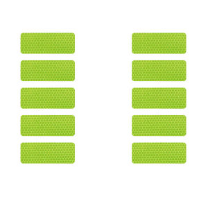 10Pcs Universal Reflective Strips Sticker Night Safe Driving Warning Tape