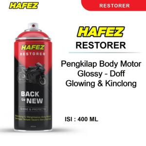 Paket Hafez Restorer Dan Kain Lap Microfiber- Penghitam & Pengkilap Body Mobil / Motor / Semir Ban