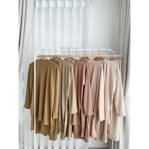 (GRATIS ONGKIR) Setelan Slit Knit Busui