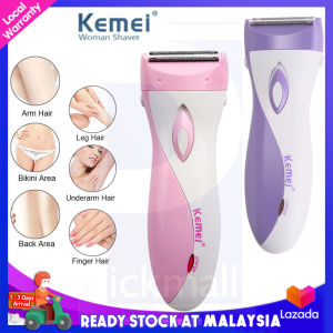 Kemei Women Shaver Epilator Electric Rechargeable Lady Shaving Trimmer Hair Removal For Female Leg Bikini Underarm