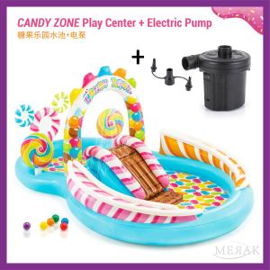 INTEX Candy Zone Play Center Children Swimming Pool Playground Toy Swim Gelongsor Kolam Renang Mainan Budak 57149 糖果乐园水池