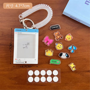Ins Photo Frame Acrylic Stand-up Brand Keychain Pendant Card Holder