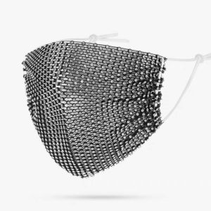 มาแล้วค่ะหน้ากากแฟชั่นประดับเพชรหน้ากากระบายอากาศแบบบางใส่แล้วปังๆแน่นนอน