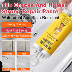 Traceless AB glue Glaze tile repair paste Marble repair paste Ceramic floor tile cracks and skin damage repair Firm waterproof repair glue